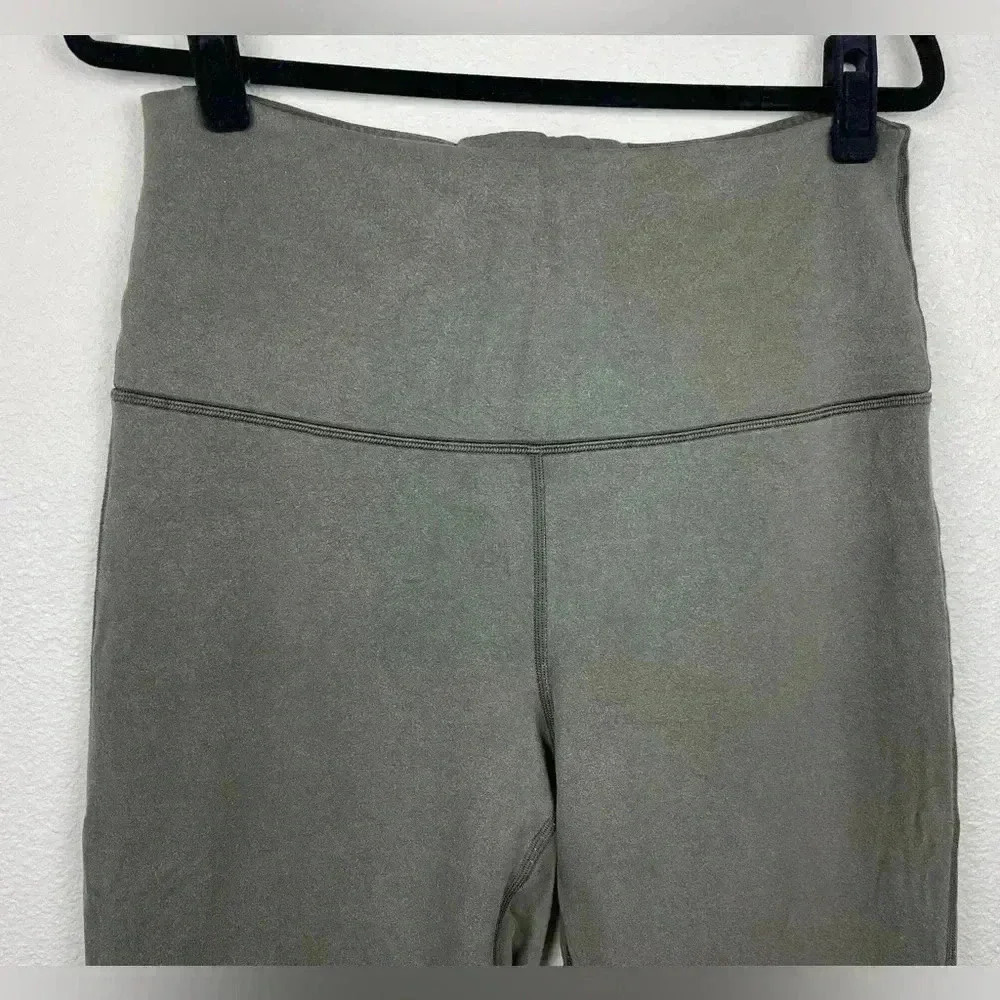 Lululemon Women's 10 Wunder Lounge Super High-Rise Tight 28" Green Soft Pants - Picture 4 of 14